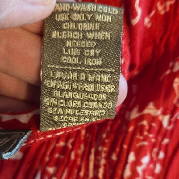 Vintage Jane Ashley Red & White Dress Size 2X - Picture 9 of 9